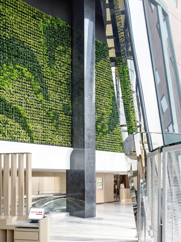 Green Wall at Lobby Level