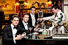 The British band BLAKE enjoying Roaring 20’s cocktails at The Milestone Hotel