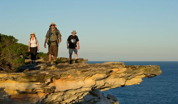 Sydney Coast Walks founder Ian Wells guides guests in Royal National Park