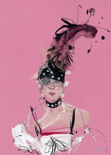 Illustration of Anna Piaggio by David Downton