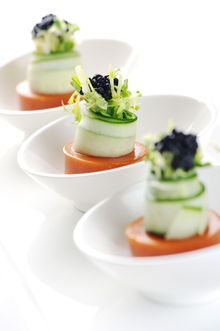 Lobster custard with caviar 