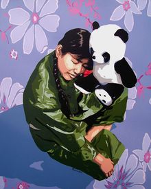 秋季展参展艺术家武玉娟作品秋季展参展艺术家武玉娟作品《你好吗》