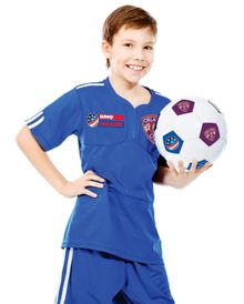 Sunny Soccer Kid With Ball