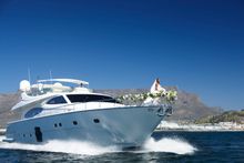 One&Only Cape Town’s Celebrations package offers couples’ use of a luxury motor yacht for sunset wedding photographs, intimate w
