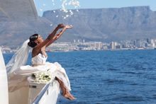 Couples partaking in the One&Only Cape Town Ballroom Package are provided exclusive access to a luxury motor yacht for post-cere