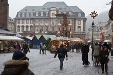 Marktplatz im Schnee