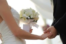 The beautiful set-up of a Miracle Lawn wedding