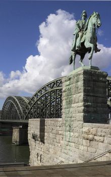 Hohenzollernbrücke in Köln