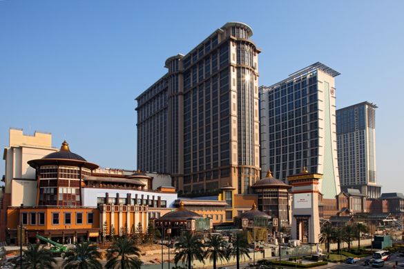 Exterior view of Sands Cotai Central, opening this April. Hotel bookings can be made online now at www.sandscotaicentral.com. Th