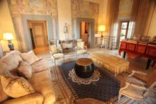 Piano room at Villa Mangiacane