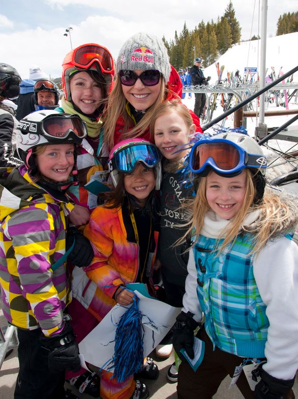 Lindsey Vonn with Ski Girls Rock