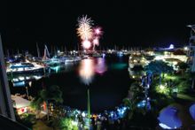 A fireworks display at the marina is one of the highlights of the Blessing of the Fleet on July 27 which is part of the Hervey Bay Whale Festival.