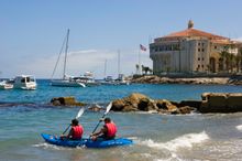 Kayaking around Catalina