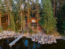 Lehmonkarki cabins in Lahti, Finnish Lakeland