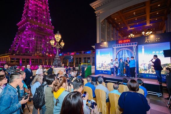 Photo caption: A media event was held yesterday to announce the second vertical race up The Parisian Macao's Eiffel Tower, Light The Night Run, which will take place April 13 in support of Macau IC2 Association and Caritas Macau. Photo caption: A media event was held yesterday to announce the second vertical race up The Parisian Macao's Eiffel Tower, Light The Night Run, which will take place April 13 in support of Macau IC2 Association and Caritas Macau.