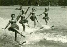 1960s Tommy Bartlett Water Skiers; photo courtesy Tommy Bartlett Show, Wisconsin Dell