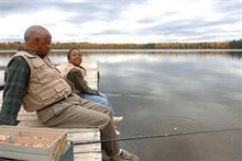 Fishing in Eagle River; photo courtesy of Brian Malloy 
