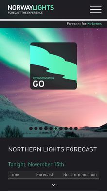 NorwayLights App - Guides You To The Northern Lights
