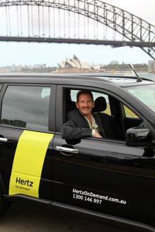 Chris Rusden at the Harbour Bridge in Sydney hertz on demand