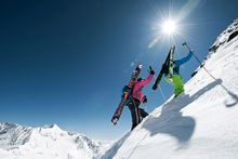 Unverspurter Schnee lädt am Stubaier Gletscher zum Freeriden ein...