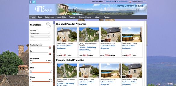 Gites.co.uk Specialises In French Homeowner Holiday Rentals