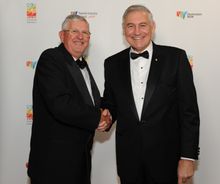Ken Corbett, Tourism Industry Council NSW and NSW Minister for Tourism and Major Events, George Souris 