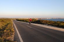 Biking at the amazing Cape of St. Vincent, Portugal