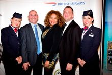 (L-R: British Airways Ambassador; Colm Lacy, Head of Commercial at Gatwick Airport for British Airways; Petra Roach, Vice Presid