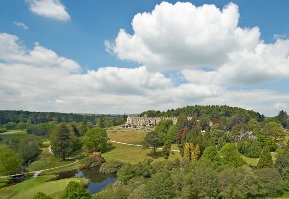 Summer Aerial Shot Of The Bovey Castle Estate