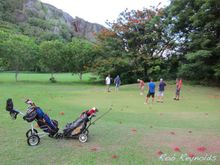Putting around the crabs on Christmas Island