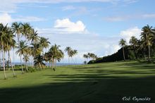 Christmas Island's idyllic ninth fairway 