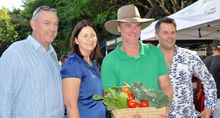 Peter Homan, Eumundi Markets; Veronica Rainbird, SCDL; Shane Stanley, Noosa & Kawana Farmers Market; Martin Duncan, Freestyle Es