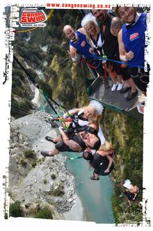 Shotover Canyon Swing Wedding Multi Shot