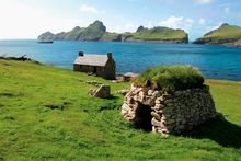 Polar Pioneer moored off St Kilda, Scotland