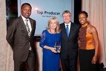 Left to Right:  Thulani Nzima, Chief Executive Officer, South African Tourism; Lucille Sive, President, Lion World Tours; the Ho