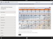 Activity programmes for each week are available