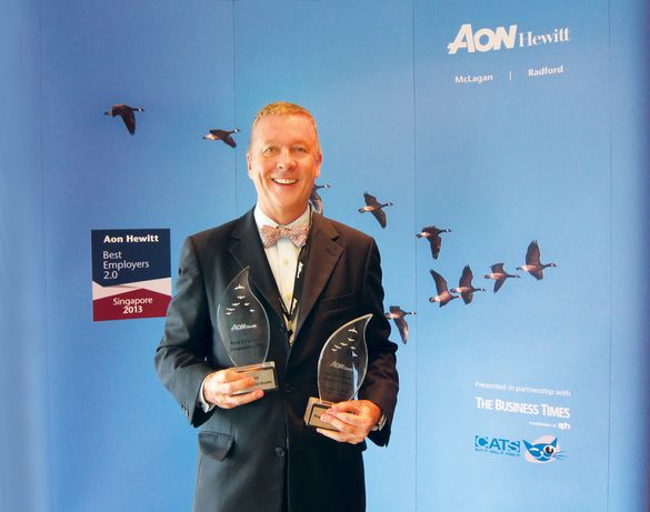 Patrick Fiat, GM of RP with Best Employer awards by Aon Hewitt