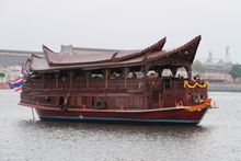 Boat taking guests to their final destination