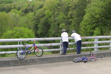 Kids can enjoy the scenery while biking in the Allegheny National Forest.