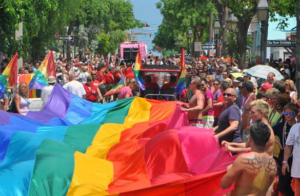 Flag In Key West Pride Parade