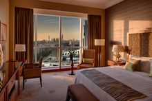 A deluxe room at Dusit Thani Abu Dhabi.