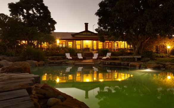 Spicers Hidden Vale, pool, dusk