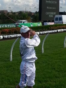 Champion hoop Jim Cassidy has his sights set on the 2014 Kentucky Derby, but will be packing golf clubs rather than a saddle