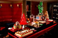 Dessert Station set-up at THE STEAK HOUSE winebar + grill