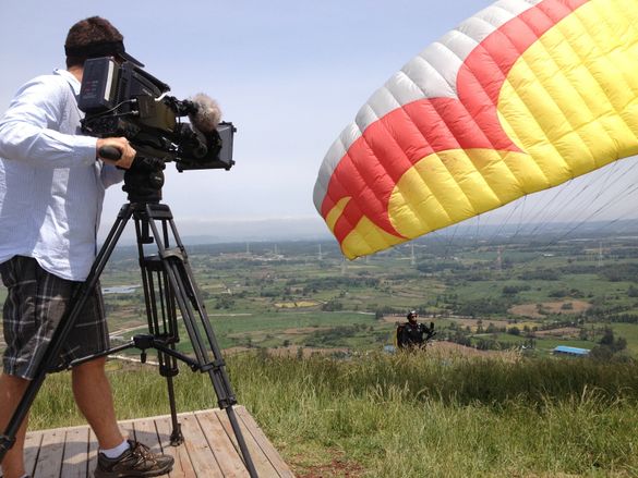 Gurus Explore Filming Paragliding on Jeju Island