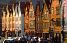 Bergen wharf sunset Per Nybo