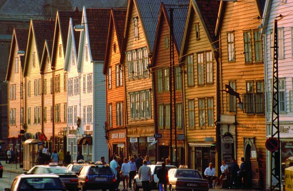 Bergen wharf sunset Per Nybo