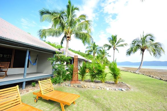 Paradise Bay Island Resort's bungalows sit right on the beachfront