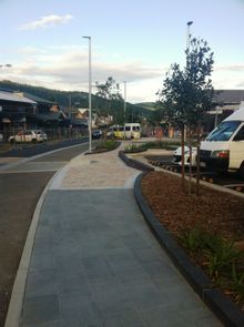 Works on Airlie Beach's town centre are coming together now