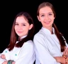 Junior celebrity chefs Isabella and Sofia Bliss